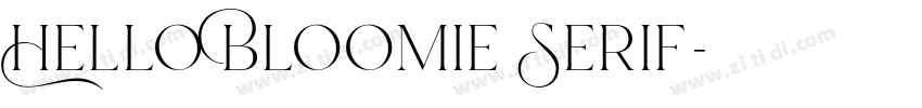 Hello Bloomie Serif字体转换 Hello Bloomie Serif字体转换